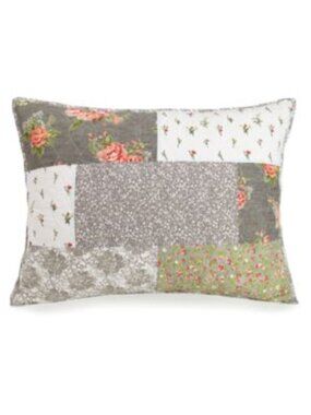 Jessica Simpson Floribunda King Shams Set 2 Floral Patchwork Cotton NIP